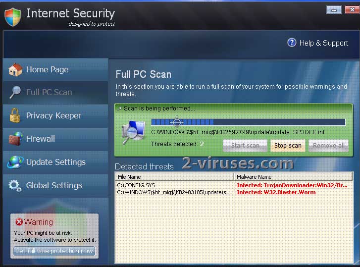 Internet Security vírus