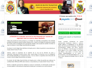 Spanish police vírus