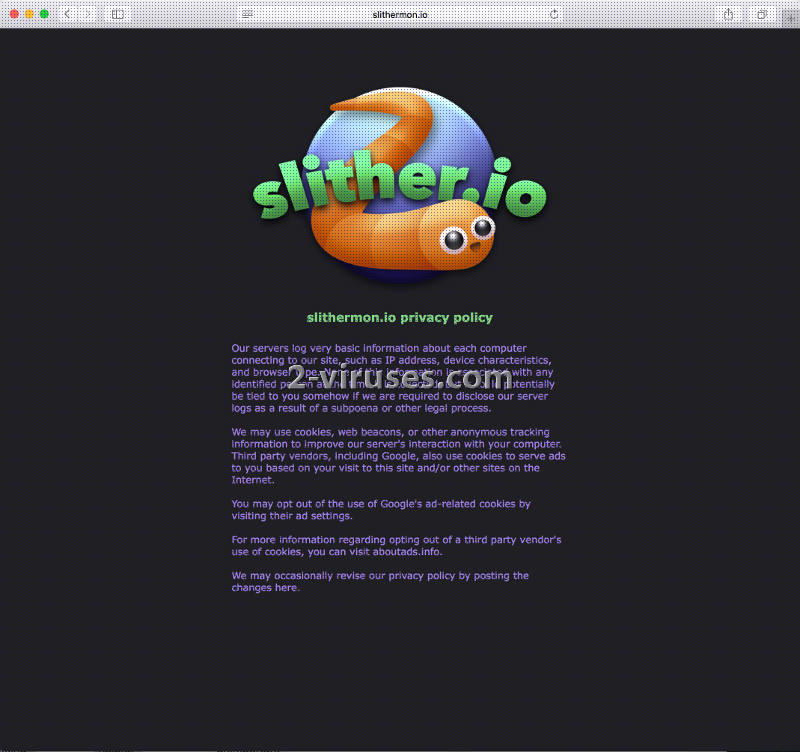 Anúncios Slither.io – Como remover – MalwareRid