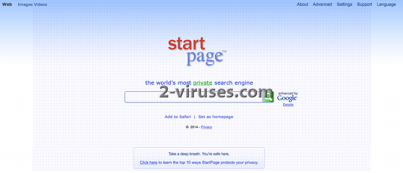 Vírus Startpage.com