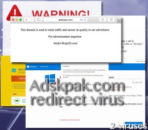 Vírus de redirecionamento Adskpak.com