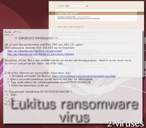 Vírus ransomware Lukitus