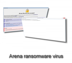 Vírus ransomware Arena