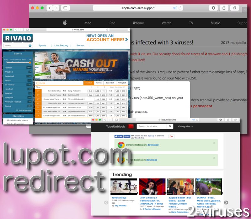 Iupot.com redirect virus