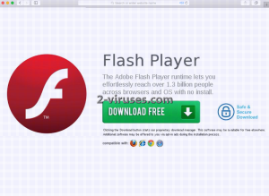 Pop-up do “Please Install Flash Player Pro To Continue”