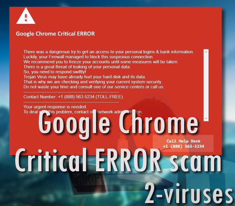 mozilla firefox critical error red screen scam