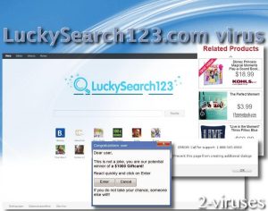 vírus Luckysearch123.com