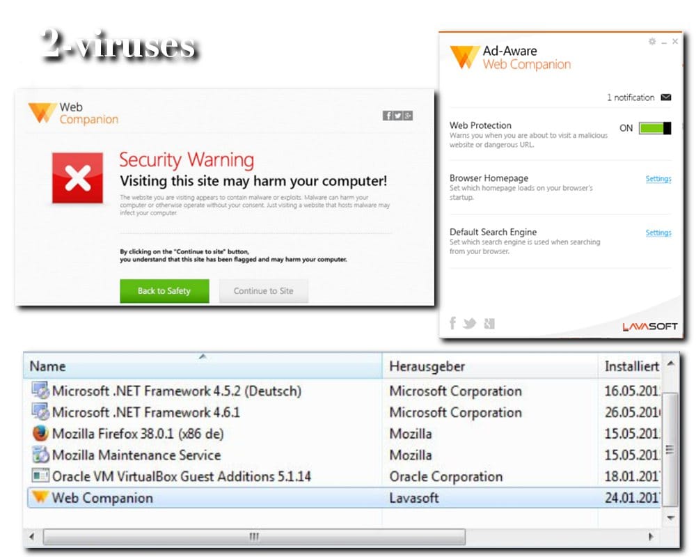  Companion Como remover MalwareRid